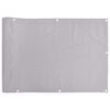 vidaXL Balkon-Sichtschutz Grau 800x120 cm PVC