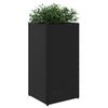 vidaXL Pflanzk&uuml;bel 2 Stk. Schwarz 30x30x60 cm Poly Rattan