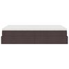 vidaXL Ottoman-Bett mit Matratze Dunkelbraun 120x190 cm Stoff