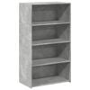 vidaXL Highboard Betongrau 70x41x124 cm Holzwerkstoff