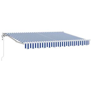 vidaXL Markisenrahmen Blau und Wei&szlig; 250 x 200 cm
