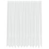 vidaXL Spitzenvorhang mit Vorh&auml;ngen Floral Wei&szlig; 245x300cm Polyester