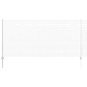 vidaXL Zaun mit Pfosten Silber 1,2 x 25 m Stahl