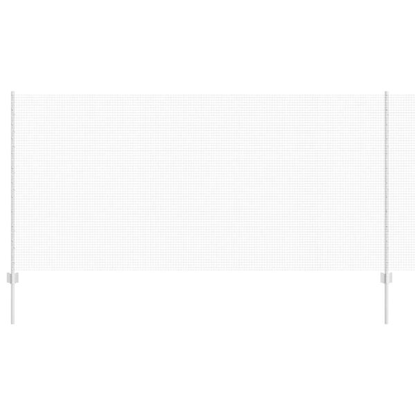 vidaXL Zaun mit Pfosten Silber 1,2 x 25 m Stahl