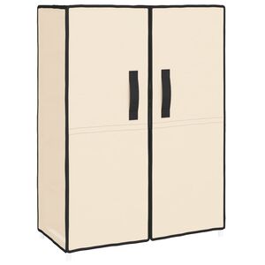 vidaXL Schuhschrank Creme 60x28x90 cm Stoff