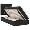 vidaXL LED-Speicherbett mit Matratze Schwarz 90 x 190 cm Samt