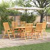vidaXL Garten Essgruppe 7 pcs Braun Massivholz Akazie