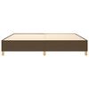 vidaXL Boxspringbettgestell Dunkelbraun 200x200 cm Stoff