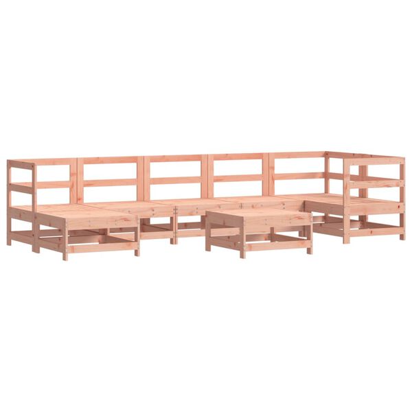 vidaXL 8-tlg. Garten-Lounge-Set mit Kissen Massivholz Douglasie