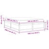 vidaXL Bett mit Matratze 160x200 cm Massivholz Kiefer