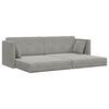 vidaXL Boden-Sofa-Bett 200cm Hellgrau Samt