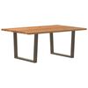 vidaXL Esstisch 180x120x74 cm Massivholz Eiche Rechteckig