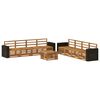 vidaXL Sofagarnituren 9 pcs Massivholz Akazie