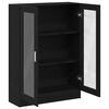 vidaXL B&uuml;cherschrank Schwarz Eichen-Optik 82,5x30,5x115 cm