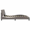 vidaXL Bettgestell ohne Matratze "Hanko" Taupe 180x200 cm Stoff