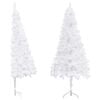 vidaXL K&uuml;nstlicher Eck-Weihnachtsbaum Wei&szlig; 240 cm PVC
