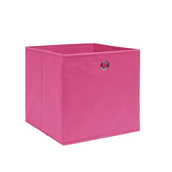 vidaXL Aufbewahrungsboxen 4 Stk. Vliesstoff 28x28x28 cm Rosa