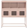 vidaXL Sideboard Rosa 100,5x39x107 cm Kaltgewalzter Stahl
