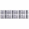 vidaXL Sonnenliegen-Auflage Grau Karomuster 200x60x3 cm Oxford-Gewebe