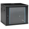 vidaXL Netzwerkschr&auml;nke mit Speicher Black 600 x 450 x 510 mm Stahl