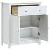 vidaXL Badschrank BERG Weiß 69,5x34x80 cm Massivholz Kiefer