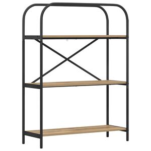 vidaXL B&uuml;cherregal 3 Ebenen 80 x 30 x 109 cm Holzwerkstoff