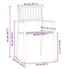 vidaXL Gartenstuhl 8 pcs Braun 56 x 54,5 x 87 cm Massivholz Akazie