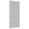 vidaXL Innent&uuml;r 93x201,5 cm Wei&szlig; Mattglas und Aluminium