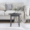 vidaXL Couchtisch Grau &Oslash; 45x40 cm Massivholz Kiefer
