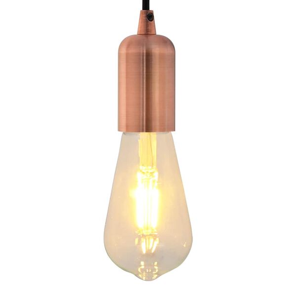 vidaXL Lampenfassungen 2 Stk. Rot-Bronze E27