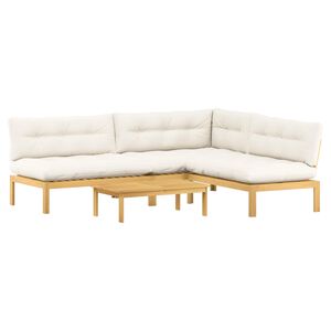 vidaXL 4 St&uuml;ck Garten Pallet Sofa Einheiten Massivholz Akazie
