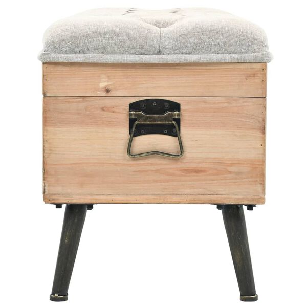 vidaXL Sitzbank mit Stauraum 110 cm Massivholz Tanne