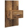 vidaXL Kopfteil mit Schrank mit Schubladen 3 pcs Altholz Holzwerkstoff