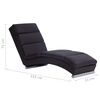vidaXL Chaiselongue Braun Kunstleder