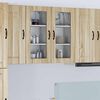 vidaXL K&uuml;chenschrank 2 pcs Sonoma-Eiche 40 x 31 x 80 cm Holzwerkstoff