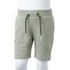 Kindershorts mit Kordelzug Hellkhaki Melange 140