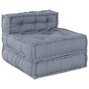 vidaXL Modulare Sofagarnitur Stoff Grau 70 x 70 x 56 cm