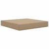 vidaXL Sofakissen f&uuml;r drau&szlig;en Polyester Taupe 60 x 60 cm