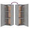 vidaXL 4-tlg. TV-Schrank-Set Grau Sonoma Holzwerkstoff