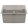 vidaXL Waschbecken Grau 780 x 500 mm 80% Quarz und 20% Harz