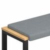 vidaXL Bankkissen Stoff Hellgrau Tiefe 35 cm