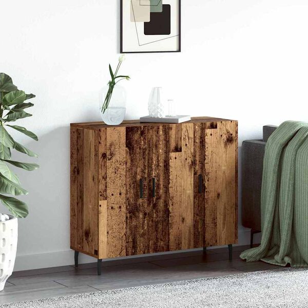 vidaXL Sideboard Altholz 90 x 34 x 80 cm Holzwerkstoff