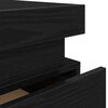 vidaXL Nachttisch 2 pcs Schwarz Eichen-Optik 35 x 39 x 55 cm