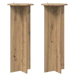 vidaXL Pflanzenst&auml;nder 2 Stk. Artisan-Eiche &Oslash;40 x 100 cm Holzwerkstoff