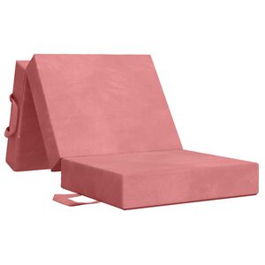 vidaXL Klappsofa Bett 90 x 67 x 45 cm Rosa