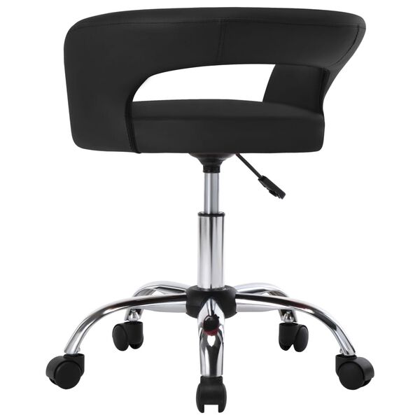 vidaXL Esszimmerst&uuml;hle 2 Stk. Schwarz Kunstleder