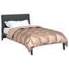 vidaXL Winterbettdecke Gold 220 x 155 cm Satin und Mikrofaser