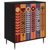 vidaXL Kommode ESSEN Sonnenblumenmuster 66 x 36,5 x 76 cm