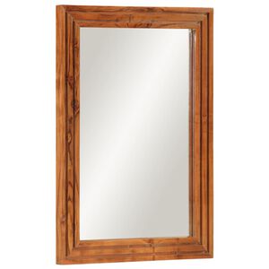 vidaXL Badspiegel 50x70 cm Massivholz Akazie und Glas
