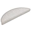 vidaXL Treppenmatten Selbstklebend Sisal-Look 15 Stk. 56x17x3 Platina